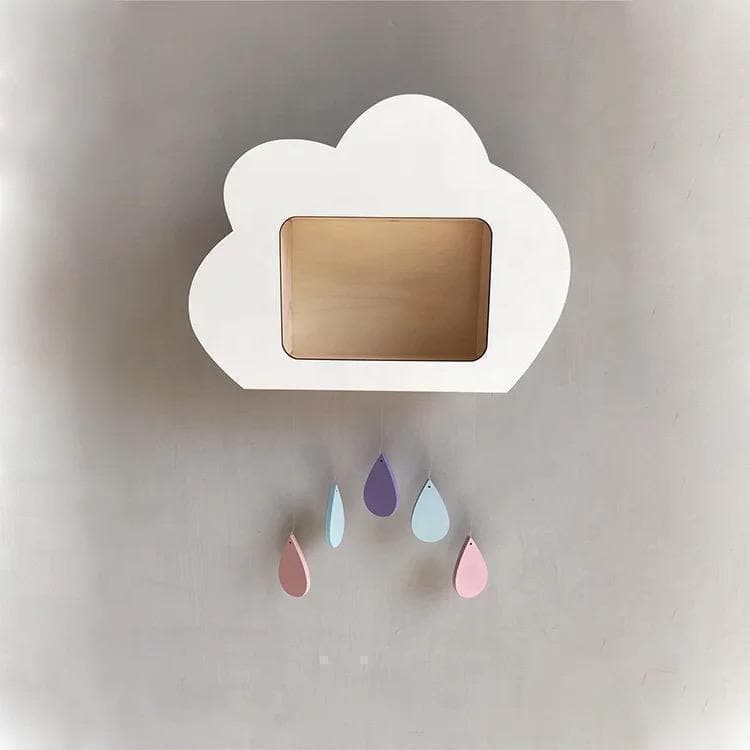 White Bedroom Cloud Wall Shelf-Furniture & Décor-My Happy Helpers
