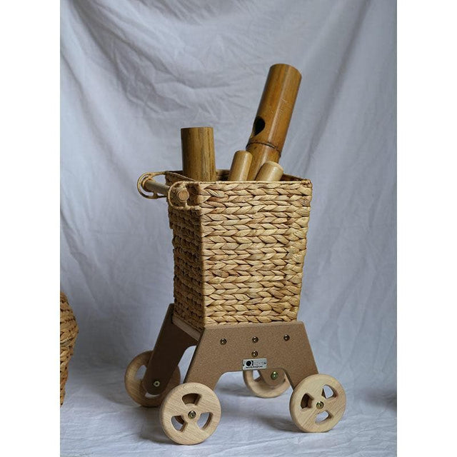 Wicker Shopping Trolley