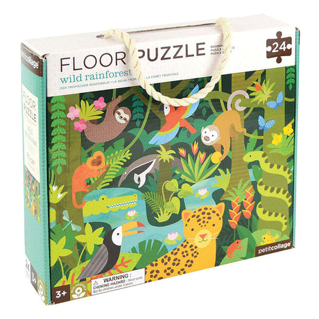 Wild Rainforest Floor Puzzle-Educational Play-My Happy Helpers