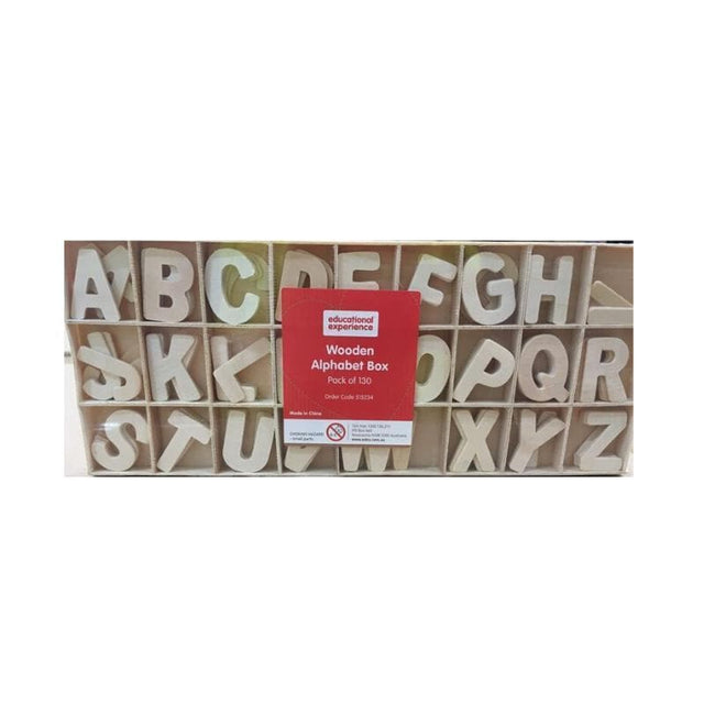 Wooden Alphabet Box 130 pieces-Educational Play-My Happy Helpers