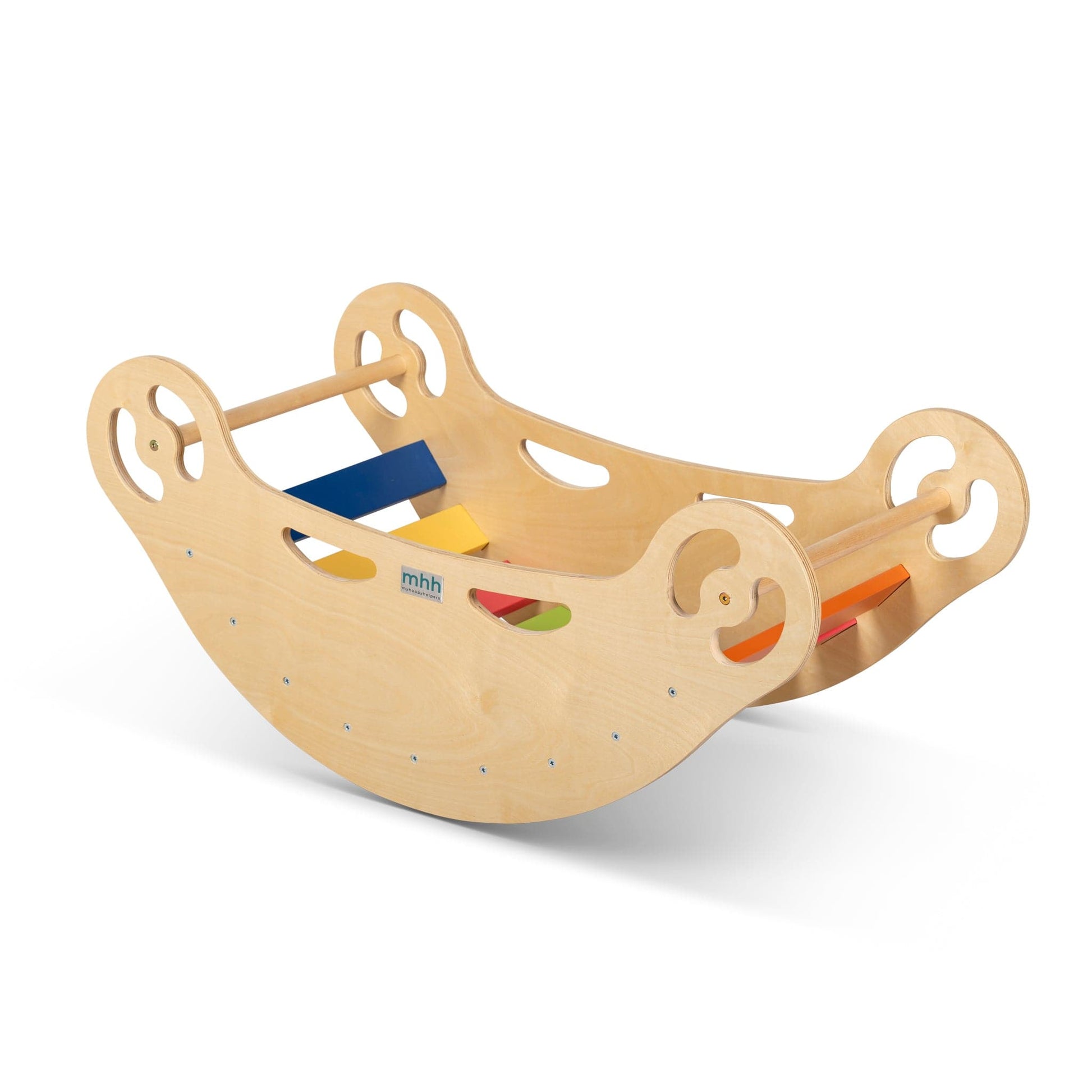 Wooden Boat Rocker & Climber - Bright-Pikler-My Happy Helpers