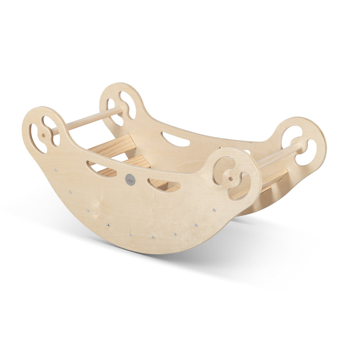 Climbing Boat Rocker Natural | Wooden Climbing Toy Australia – My Happy ...