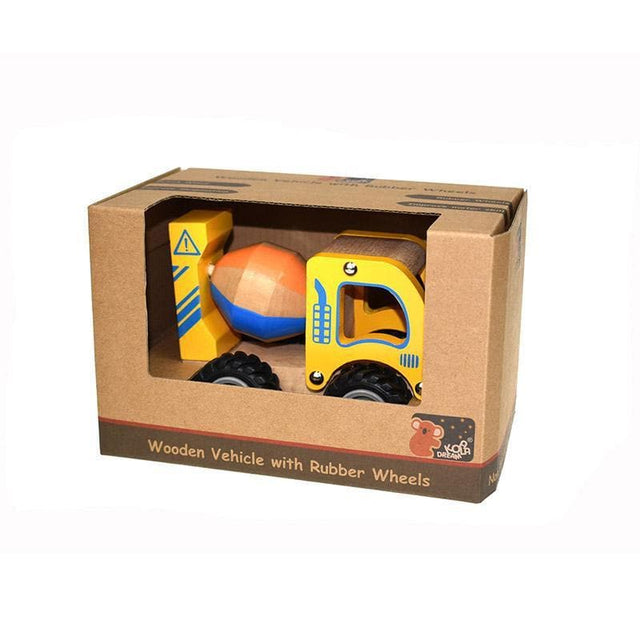 Wooden Cement Truck-Toy Vehicles-My Happy Helpers