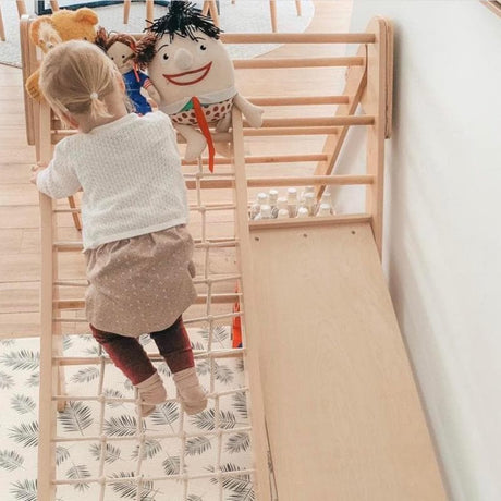 Wooden Climber and Slide Set-Pikler-My Happy Helpers