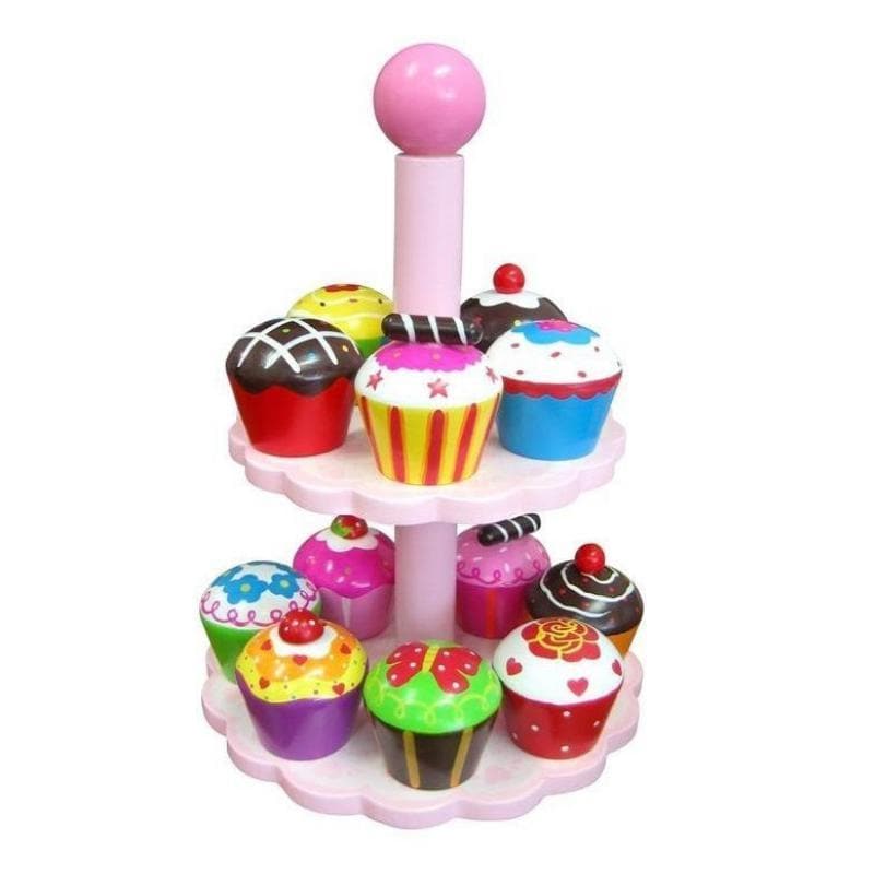 Wooden Cupcake Stand-Kitchen Play-My Happy Helpers