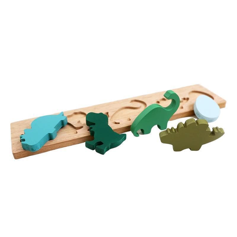 Wooden Dinosaur Puzzle-Educational Play-My Happy Helpers