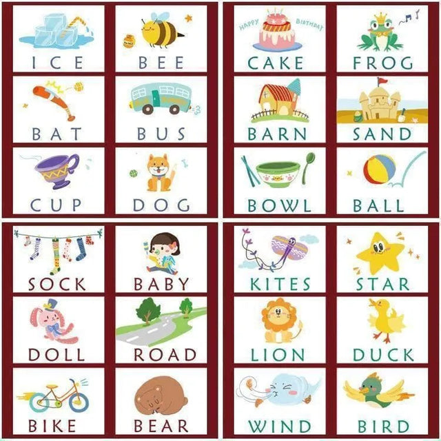 Wooden Educational & Language Development Cards