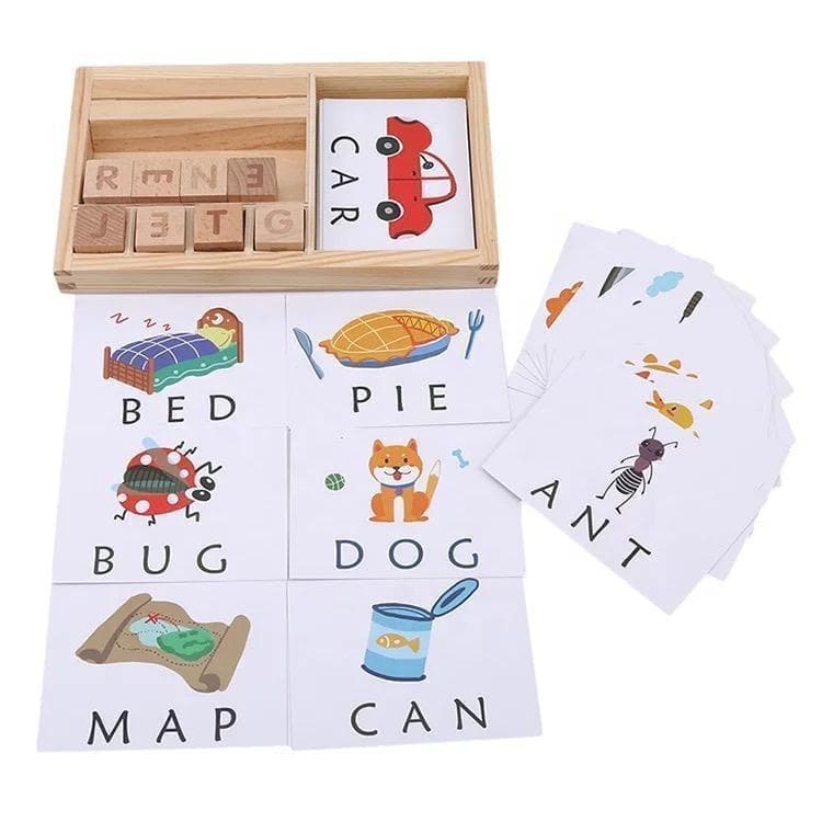Wooden Educational & Language Development Cards-Educational Play-My Happy Helpers
