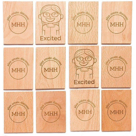 Wooden Emotion Recognition Memory Game-Creative Play & Crafts-My Happy Helpers