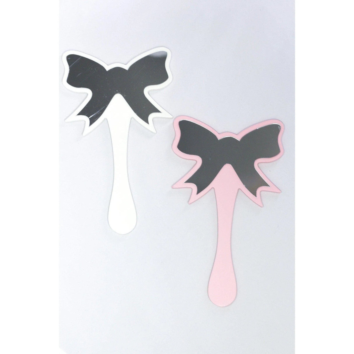 Wooden Hand Mirrors Bows and Butterflies