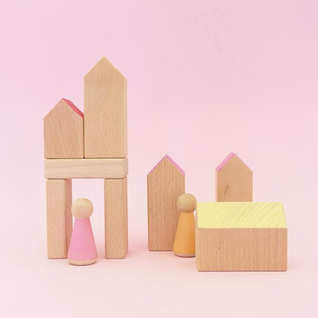 Wooden Houses-Construction Play-My Happy Helpers