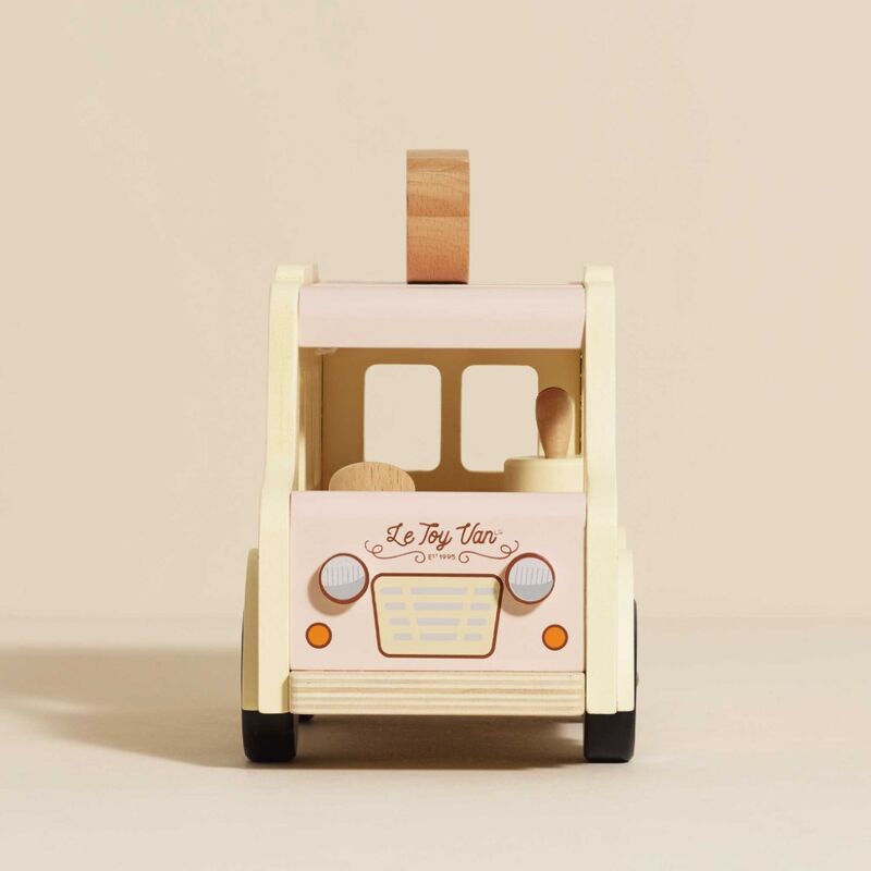 Le Toy Van Wooden Ice Cream Van – iCE CREAM… ICE CREAM… COME AND GET YOUR ICE CREAM