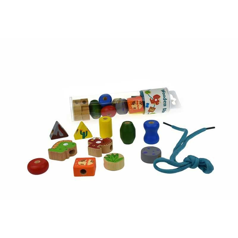 Wooden Lacing Bead Set in Tube-Creative Play & Crafts-My Happy Helpers