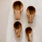 Wooden Measuring Cups - Set of 4