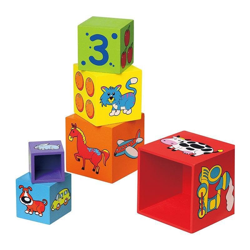 Wooden Nesting & Stacking Blocks-Babies and Toddlers-My Happy Helpers