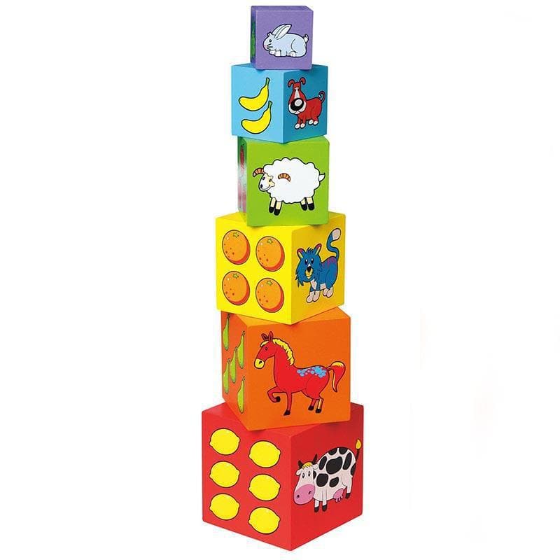 Wooden Nesting & Stacking Blocks-Babies and Toddlers-My Happy Helpers