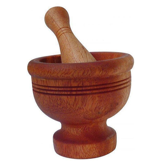 Wooden Pestle and Mortar