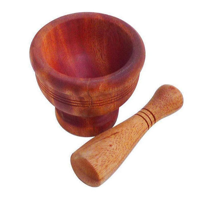 Wooden Pestle and Mortar