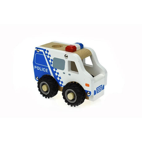Wooden Police Car-Toy Vehicles-My Happy Helpers