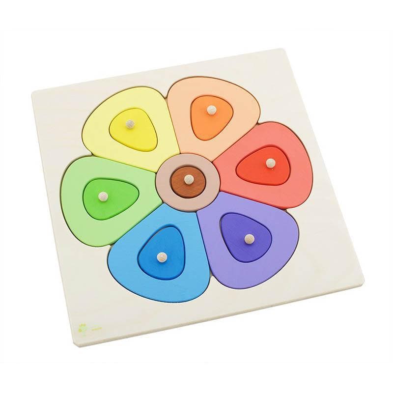 Wooden Puzzle Flower-Educational Play-My Happy Helpers