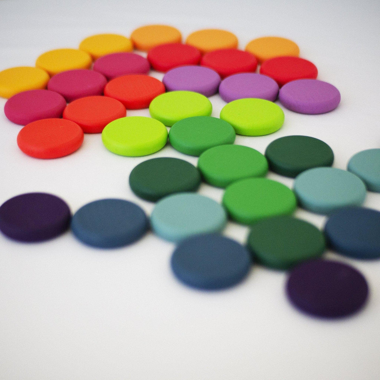 Wooden Rainbow Coins