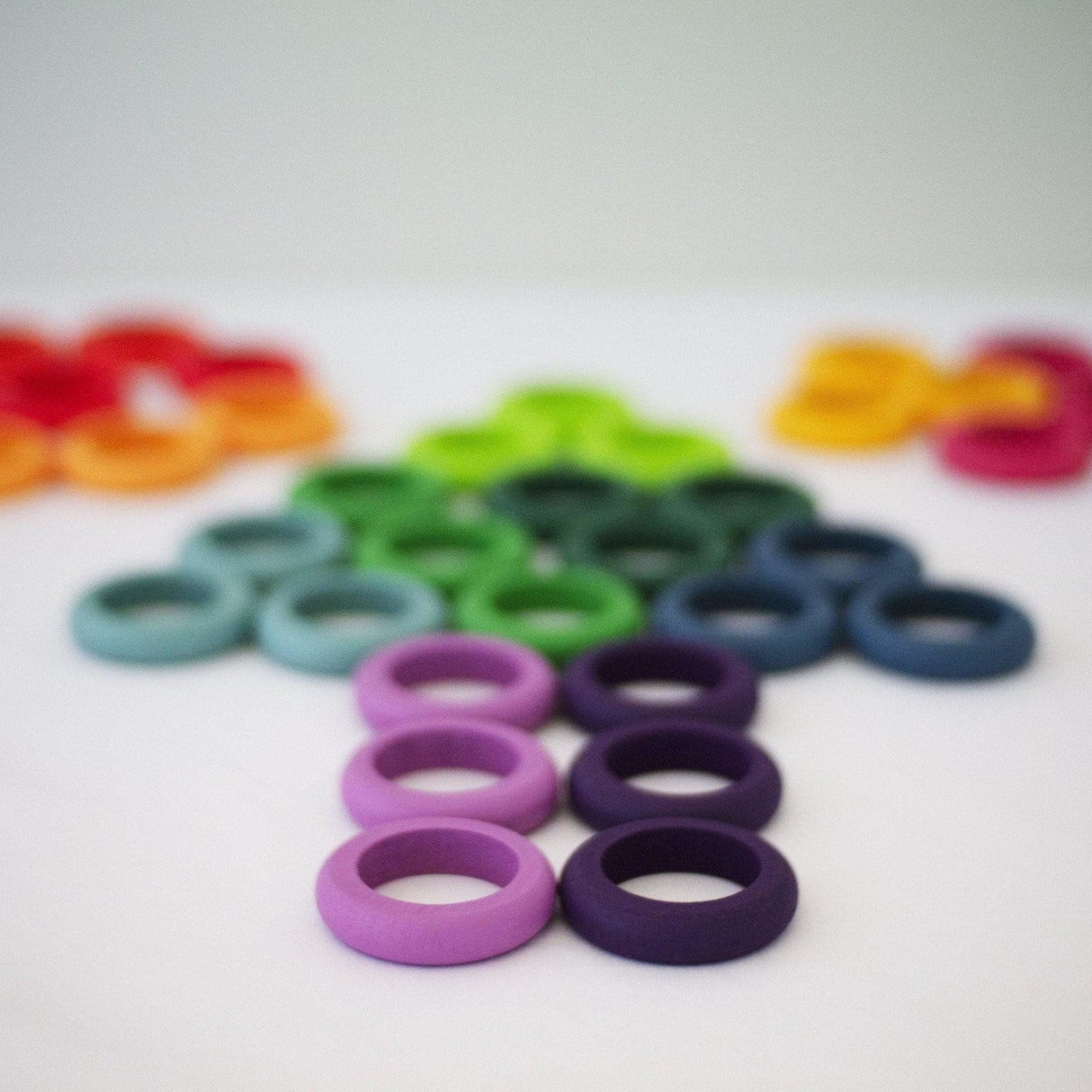 Wooden Rainbow Coins