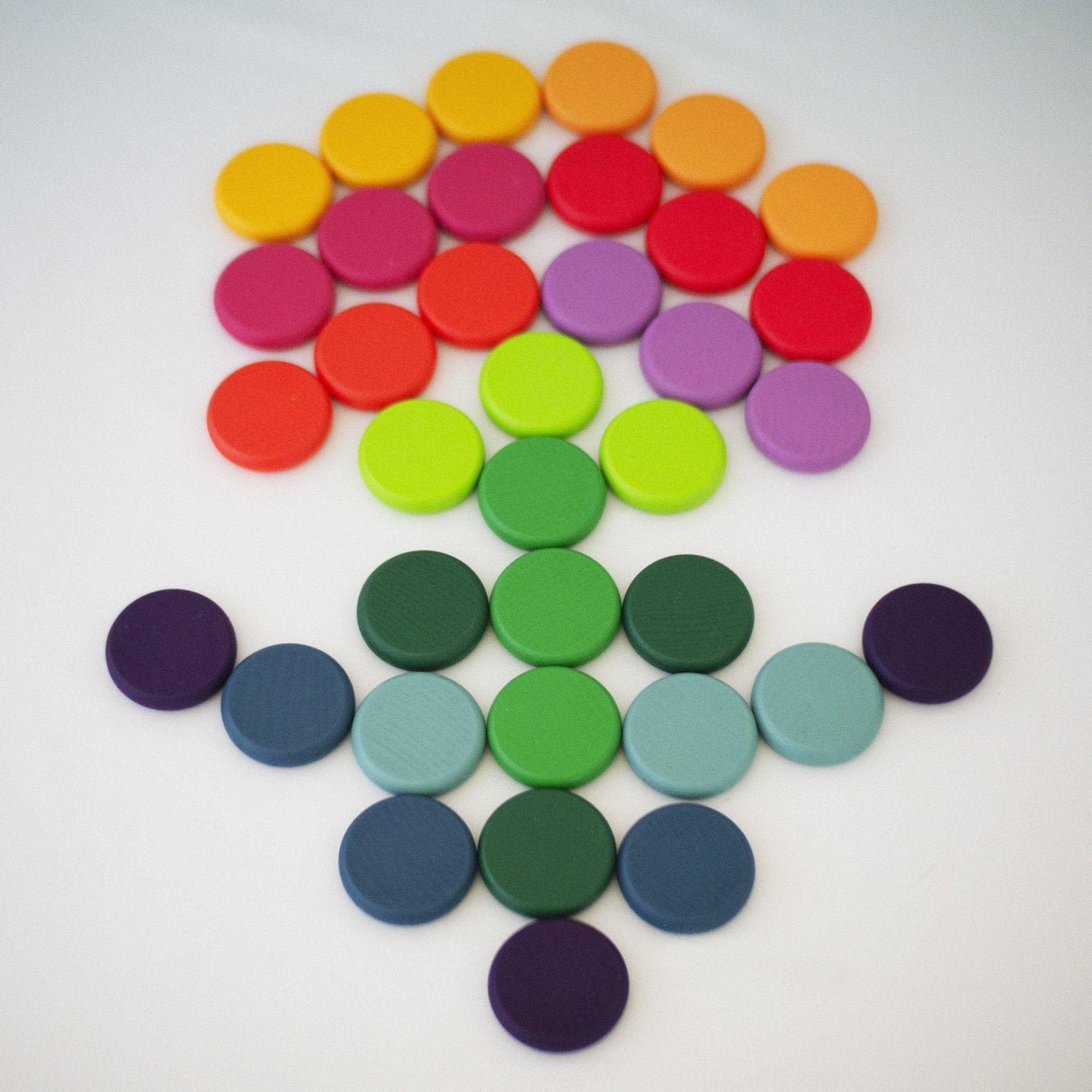 Wooden Rainbow Rings