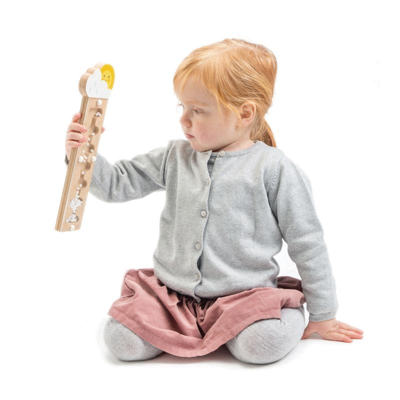 Tender Leaf Wooden Rainmaker – listen to the relaxing sound of the rain with these tumbling beads