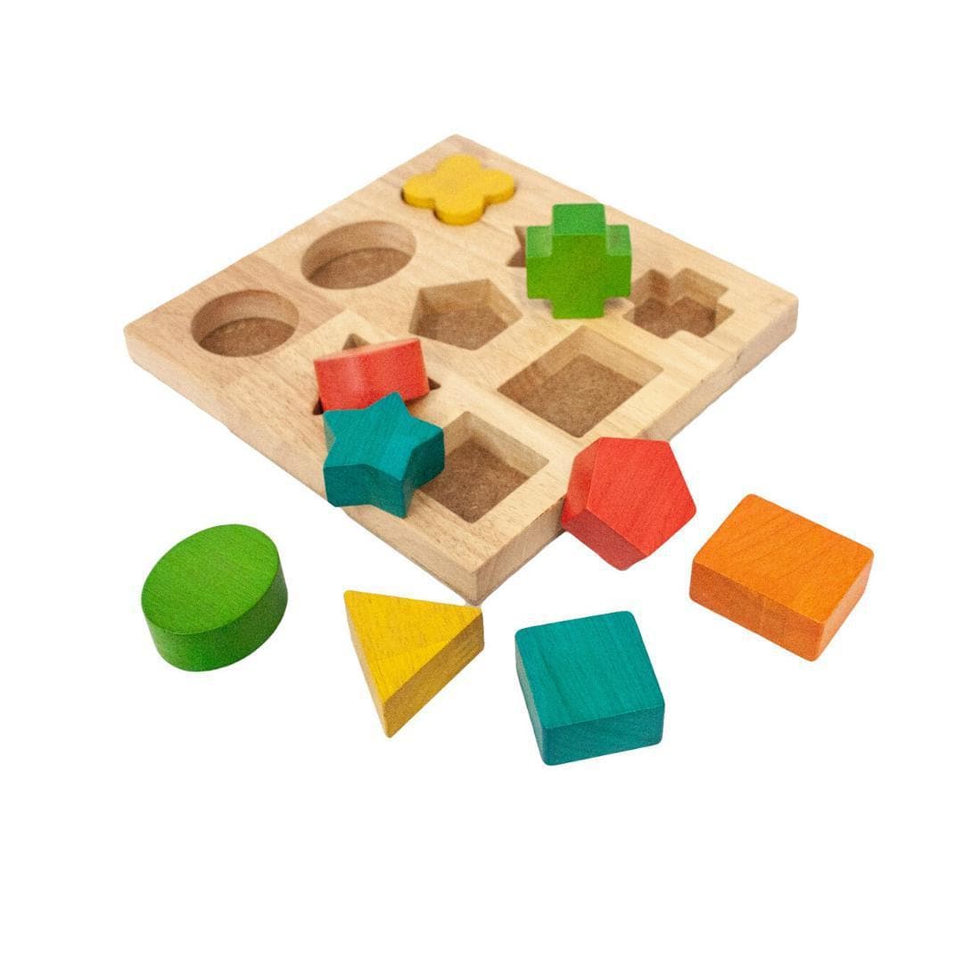 Wooden Shape Puzzle Board for Kids | My Happy Helpers