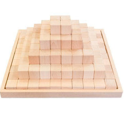 Wooden Stepped Block Pyramid