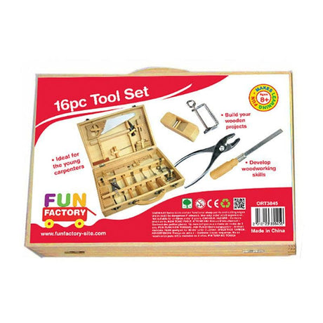 Wooden Tool Set - 16pc-Construction Play-My Happy Helpers