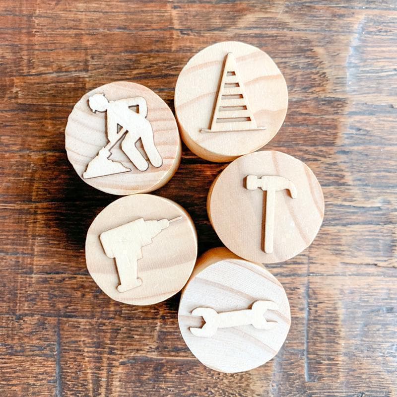 Wooden Tools Dough Stamps-Creative Play & Crafts-My Happy Helpers