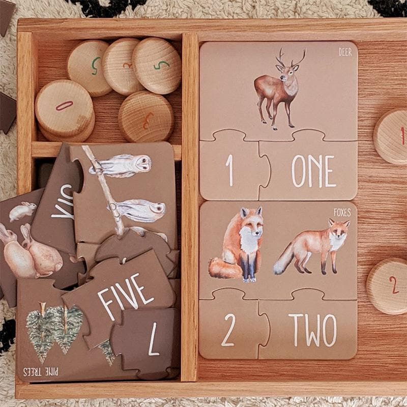 Woodland Counting Puzzle-Educational Play-My Happy Helpers