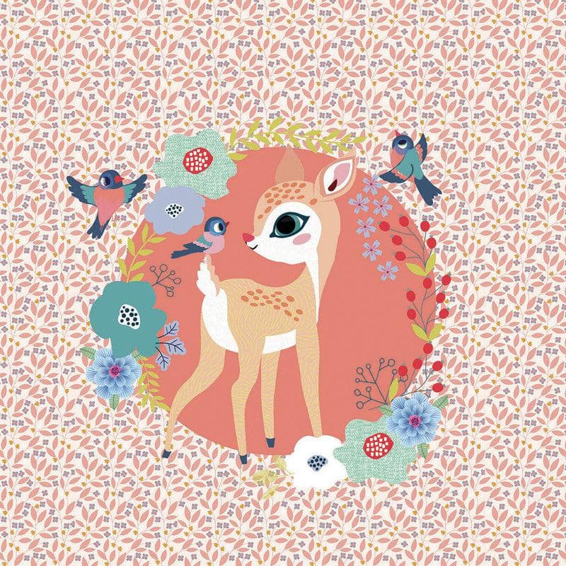 Close-up detail of the Woodland Fawn Music Box