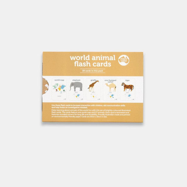 World Animals Flash Cards-Educational Play-My Happy Helpers