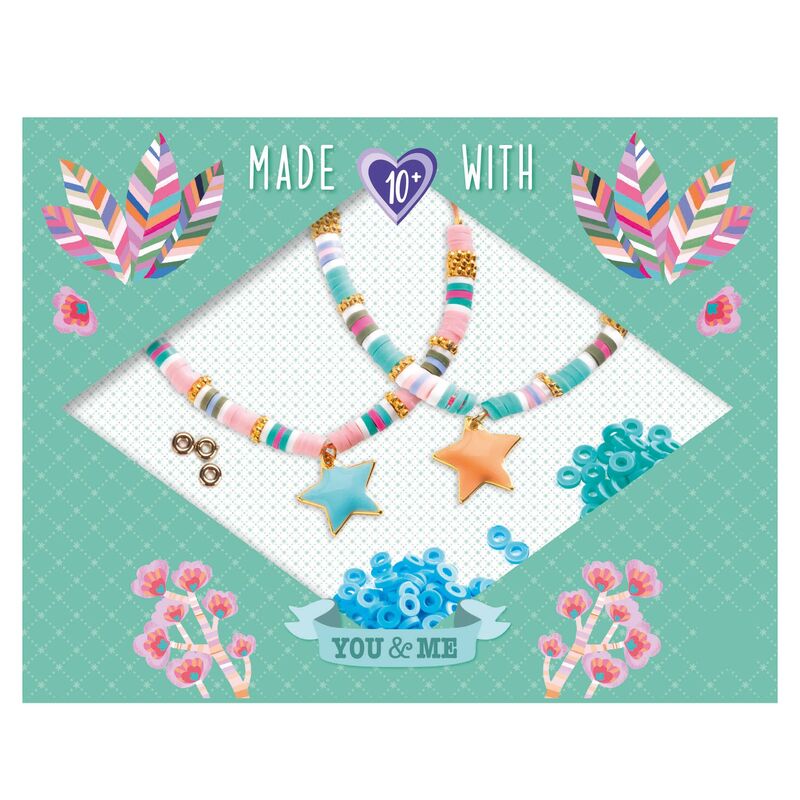 Close-up detail of the You & Me Heishi Stars Beads Set