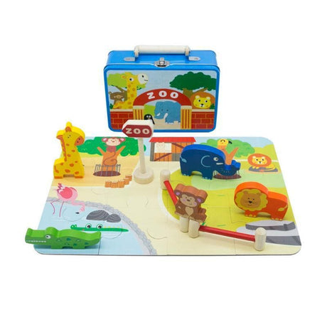 Zoo Playset in Tin Case-Educational Play-My Happy Helpers