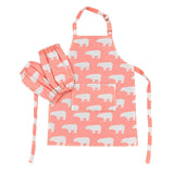 Pink Polar Bear Apron Set - Small