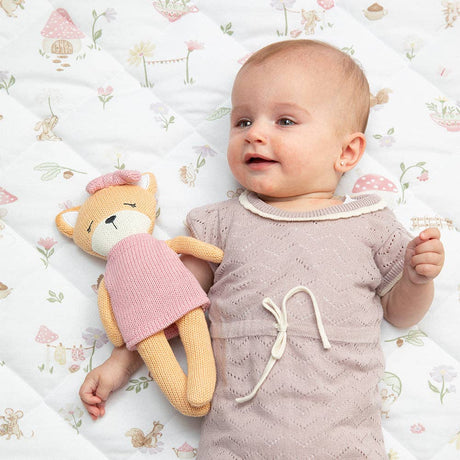 Organic Reversible Cot Comforter - Whimsical Wonderland