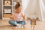 Child playing with the Baking Utensil For Kids Spatula