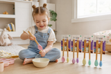 Child playing with the Baking Utensil For Kids Spoon
