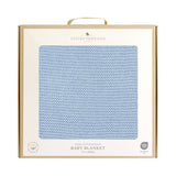 Pram Knitted Blanket - Celestial Blue