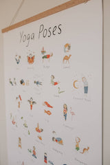 Yoga Poses Poster for Kids – Mindfulness Wall Print