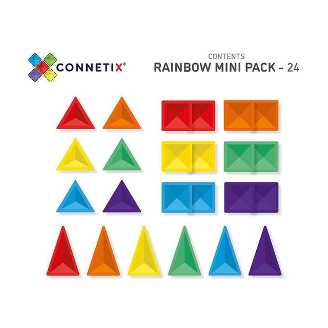 Connetix Rainbow Mini Pack - 24pc