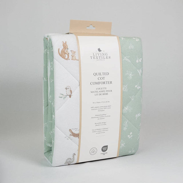 Reversible Quilted Cot Comforter - Australiana
