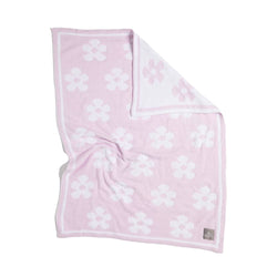 Chenille Blanket - Purple Flowers