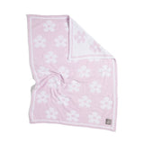 Chenille Blanket - Purple Flowers