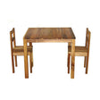 Hardwood Table with 2 Standard Chairs