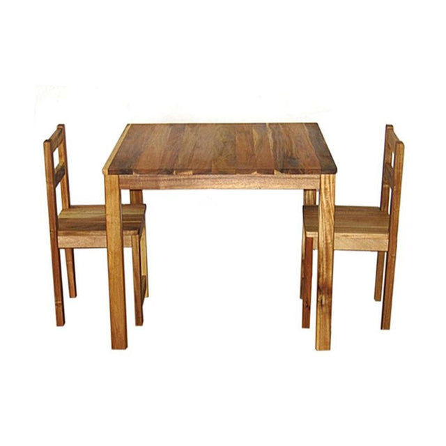 Hardwood Table with 2 Standard Chairs