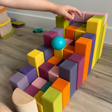 Large Stepped Block Pyramid - Pastel